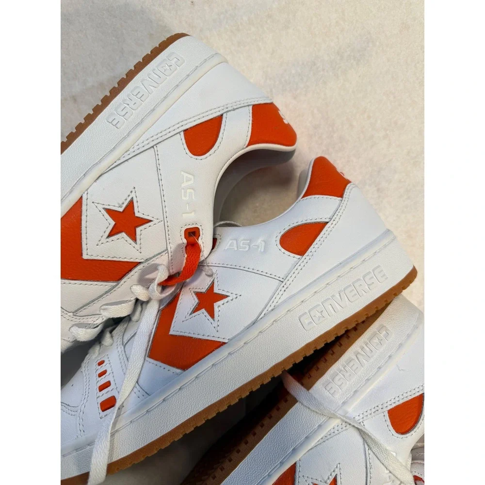 Converse AS-1 Pro Ox White Orange Alexis Sablone Skate Shoes Low Top‎ Men 11